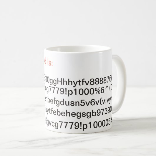 Mein WiFi-Passwort ist lang Kaffeetasse (VorderseiteRechts)