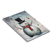 Mein Winter Snowman-Notebook Notizblock (Rechte Seite)