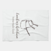 Mein winziges Kitchen Small Business Logo Geschirrtuch (Horizontal)