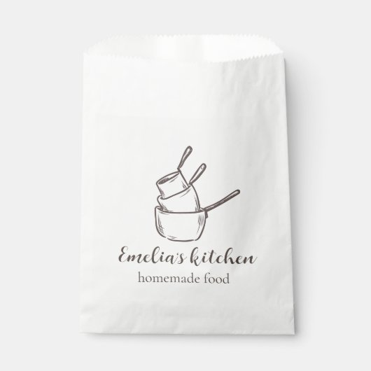 Mein winziges Küchenlogo Aufkleber Geschenktütchen (Vorderseite)