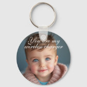 Mein Wireless-Ladegerät und mein Kind-Foto Schlüsselanhänger (Vorderseite)