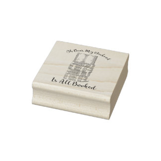 Mein Wochenende ist gebucht Gummistempel