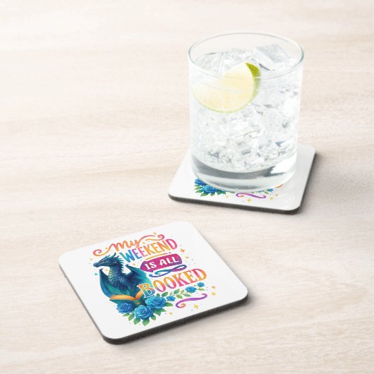 Mein Wochenende ist reserviert Getränkeuntersetzer (Rechte Seite)