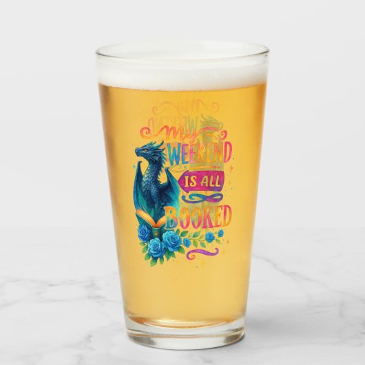 Mein Wochenende ist reserviert Glas (Vorne (Gefüllt))