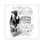 Mein Wochenende ist reserviert Gummistempel (Prägung)