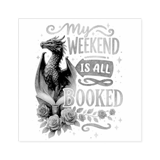 Mein Wochenende ist reserviert Gummistempel (Prägung)