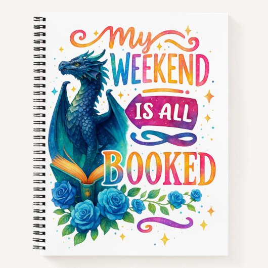 Mein Wochenende ist reserviert Notizblock (Vorderseite)