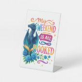 Mein Wochenende ist reserviert Sockelschild (Vorderseite)