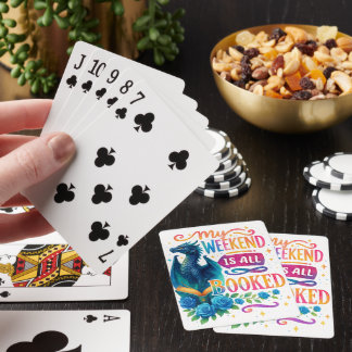 Mein Wochenende ist reserviert Spielkarten