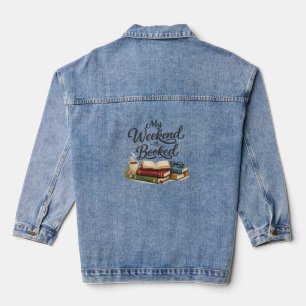Mein Wochenende ist total ausgebucht Lustiges Buch Jeansjacke