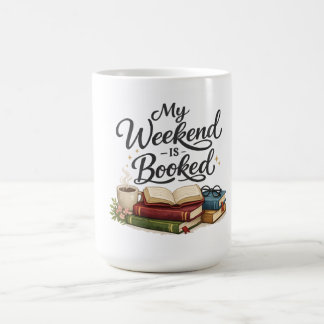 Mein Wochenende ist total ausgebucht Lustiges Buch Kaffeetasse