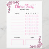 Mein wöchentliches Chordiagramm - zweiseitige Blüt (Vorderseite)