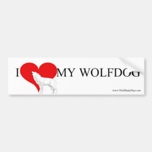 ♥ MEIN WOLFDOG AUTOAUFKLEBER