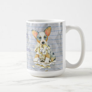 Mein Wolljacken-WaliserCorgi aß meinen Kaffeetasse
