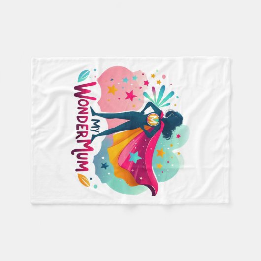 Mein WonderMum Fleecedecke (Vorderseite (Horizontal))