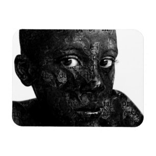 mein Wort in Schwarz Magnet