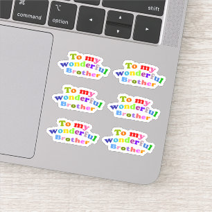 Mein wunderbarer Bruder Aufkleber