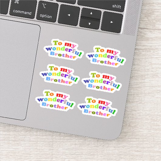 Mein wunderbarer Bruder Aufkleber (Detail)