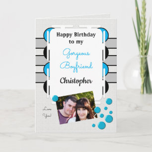 Mein wunderschöner, blauer Foto Karte