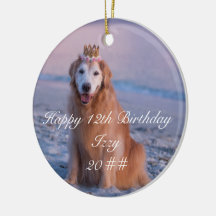 Mein wunderschöner Hund hat Geburtstags-Keramik Or