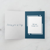 Mein wunderschöner Mann liebt Vögel Jubiläum Karte (Innenseite)