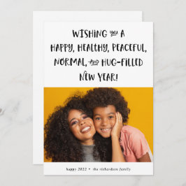 Mein Wunsch für 2021| Foto Schwarzer Text glücklic Feiertagskarte