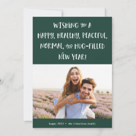 Mein Wunsch für 2022 | Forest Green Happy New Year Feiertagskarte