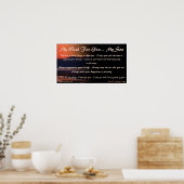 Mein Wunsch nach dir... Mein Sohn Poster (Küche)