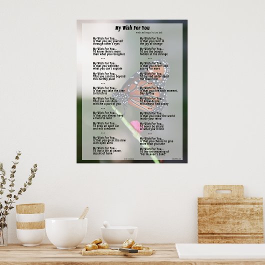 Mein Wunsch nach Dir Poster (Originalversion) (Küche)