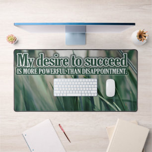 "Mein Wunsch nach Erfolg" Motivation Affirmation Schreibtischunterlage