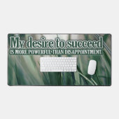 "Mein Wunsch nach Erfolg" Motivation Affirmation Schreibtischunterlage (Tastatur & Maus)