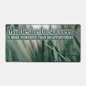 "Mein Wunsch nach Erfolg" Motivation Affirmation Schreibtischunterlage (Vorderseite)
