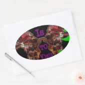 Mein Wunsch Ovaler Aufkleber (Umschlag)