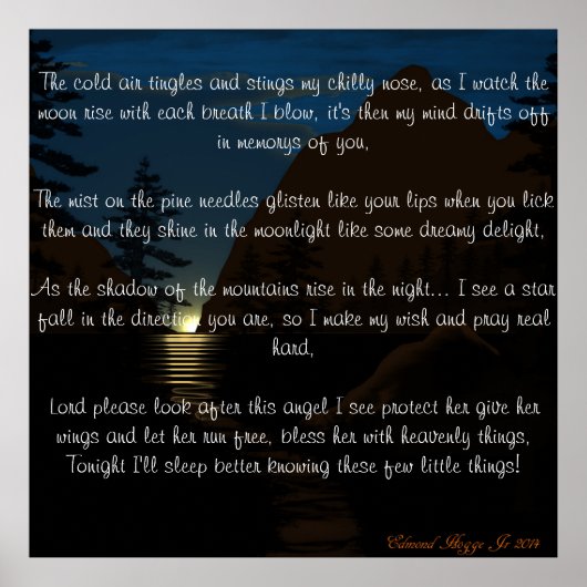 Mein Wunsch Poster (Vorne)