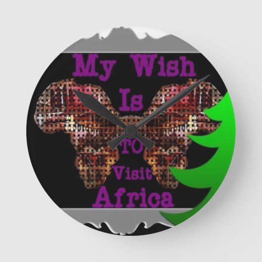 Mein Wunsch Runde Wanduhr (Vorderseite)