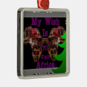 Mein Wunsch Silbernes Ornament (Rechts)