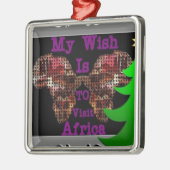 Mein Wunsch Silbernes Ornament (Links)