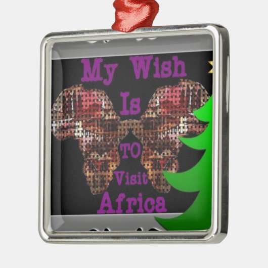 Mein Wunsch Silbernes Ornament (Links)