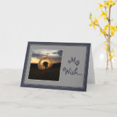 Mein Wunschfeuchter Sunset Karte (Gelbe Blume)