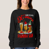 Mein X Mas Pajama Shirt Xmas Santa Reindeer Elf Be (Vorderseite)