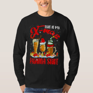 Mein X Mas Pajama Shirt Xmas Santa Reindeer Elf Be