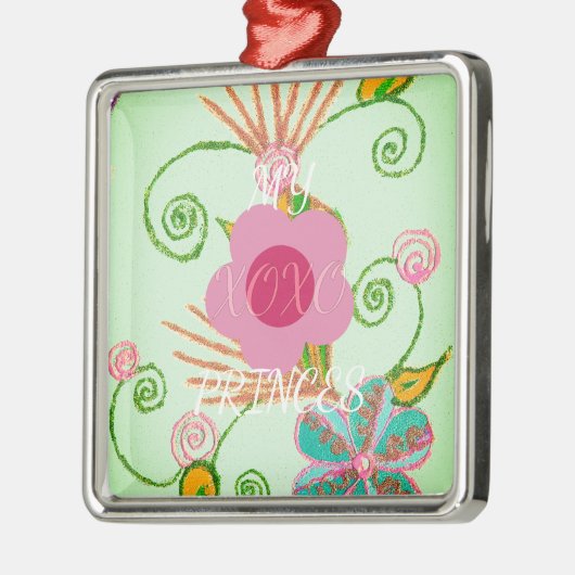 Mein XOXO kleines Princess Design Ornament Aus Metall (Links)