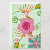 Mein XOXO Little Princess Blues Art Print Design Briefpapier (Vorne/Hinten)
