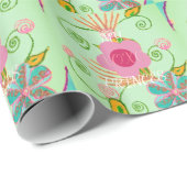 Mein XOXO Little Princess Blues Art Print Design Geschenkpapier (Rolleneckpunkt)