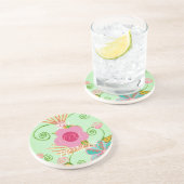 Mein XOXO Little Princess Blues Art Print Design Getränkeuntersetzer (Seite)