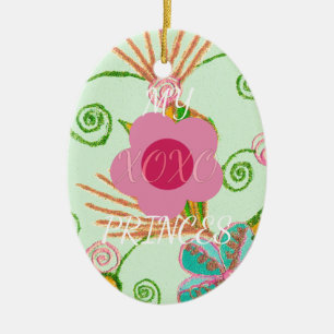 Mein XOXO Little Princess Blues Art Print Design Keramik Ornament