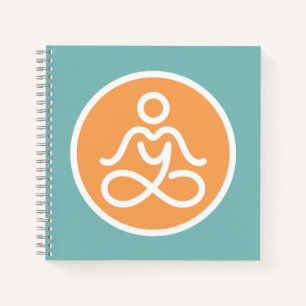 Mein Yoga Studio Logo-Notebook oder Journal Notizblock
