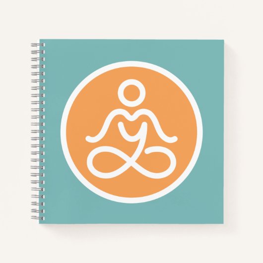 Mein Yoga Studio Logo-Notebook oder Journal Notizblock (Vorderseite)