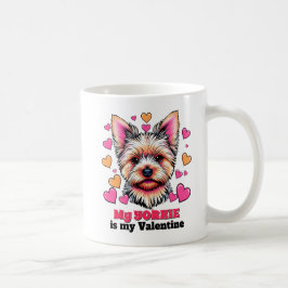 Mein Yorkie ist mein Valentinhund Niedlich Funny Kaffeetasse
