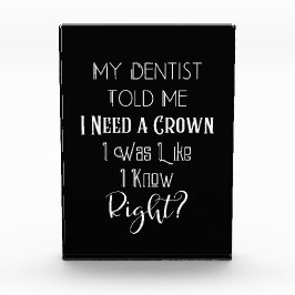 Mein Zahnarzt sagte mir, ich brauche eine Kronenza Fotoblock